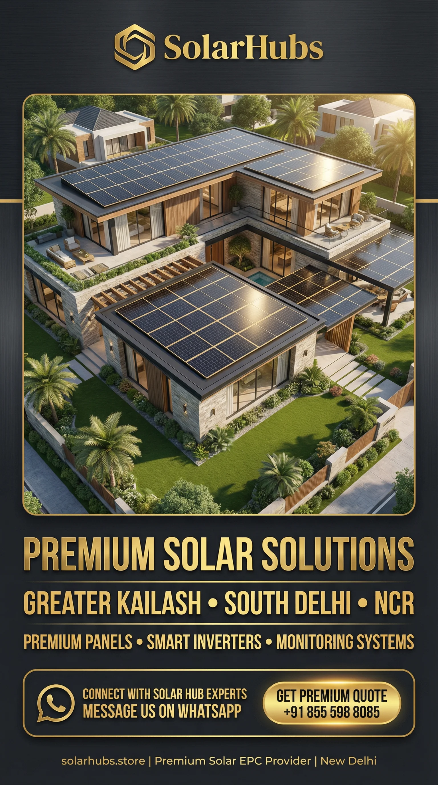 SolarHubs Premium Solar Solutions Greater Kailash South Delhi NCR